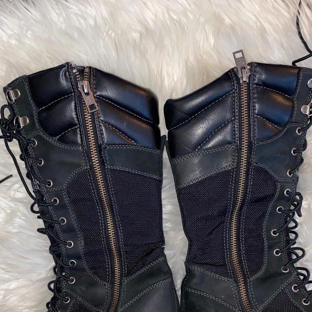 ‼️SOLD‼️DO NOT BUY! Timberland Y2K Women's Black Wedge Boots - Picture 4 of 10